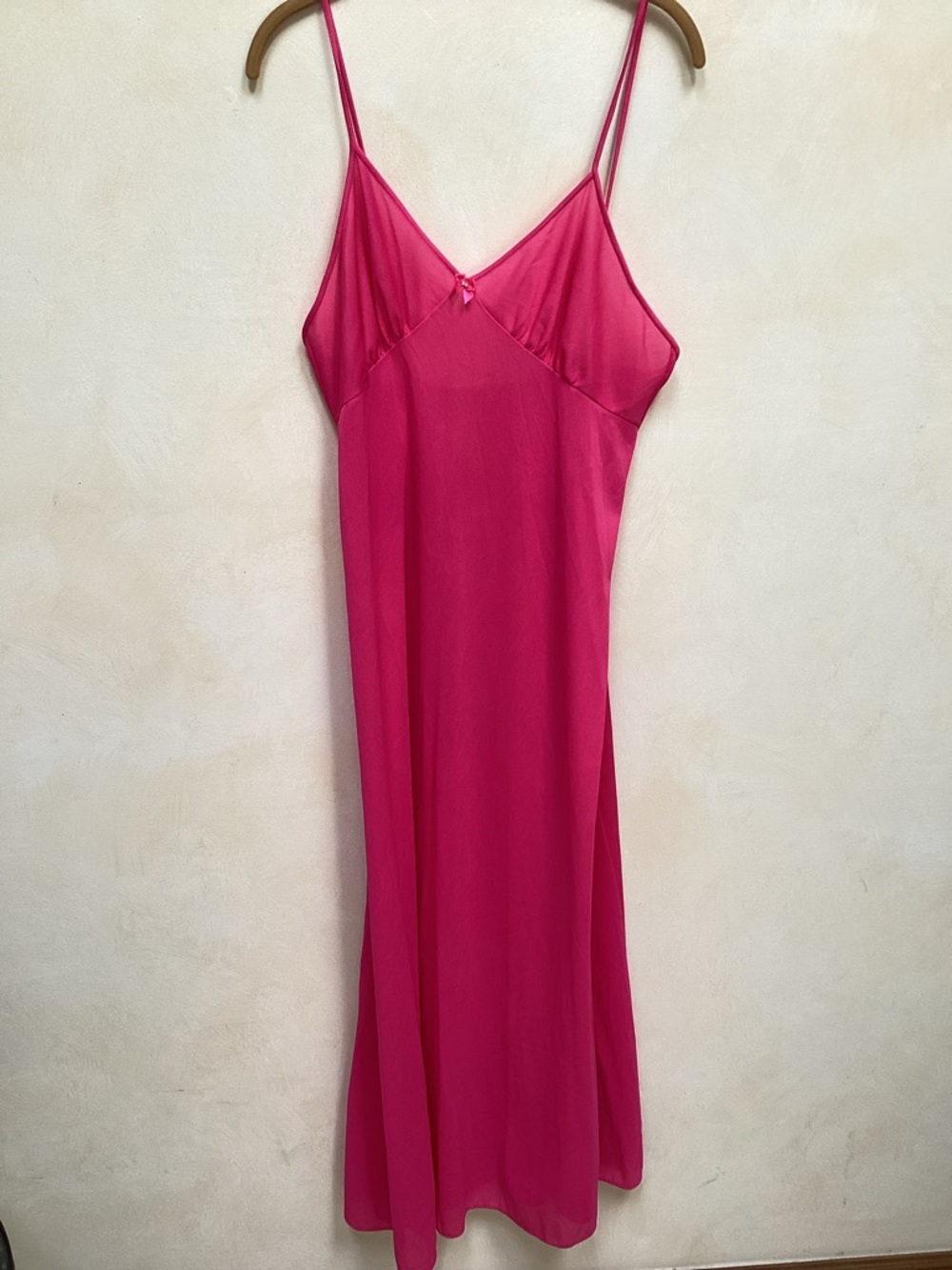 Vintage 100% Nylon Pink Nightgown Negligee - Picture 10 of 12